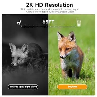 TKENPRO Trail Camera Unlimited Data Plan Cellular Trail Cameras 2K Live Feed - Image 4