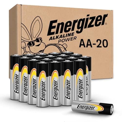 Energizer Alkaline Power AA Batteries (20 Pack), Double A Long-Lasting Alkaline Batteries - Image 1