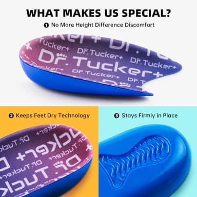 Dr.Tucker+ Achilles Tendonitis Relief Insoles, Foot Orthotic Inserts for Tendon Support and Bone Spurs, Heel Cups for Heel Pain Relief - Image 4