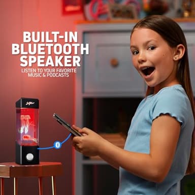 SKYLAR Jellyfish Musical Mood Light with 7 Color Cycles, Wireless Jellyfish Aquarium Lamp with Built-in Bluetooth Speaker, Realistic Aquatic Motion, 5-Hour Playtime, Comes with Rechargeable Battery - Image 5