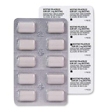 Amazon Basic Care Coated Nicotine Polacrilex Gum, 2 mg (nicotine), Stop Smoking Aid, Fruit Flavor, 160 Count - Image 8