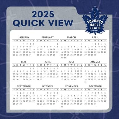 Turner Sports Toronto Maple Leafs 2025 Box Calendar (25998053095) - Image 3