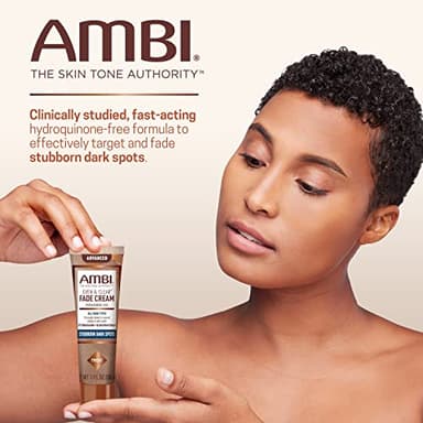 Ambi Even & Clear Advanced Fade Cream, Hydroquinone-free, Hyperpigmentation Treatment, Stubborn Dark Spot Corrector, Results In As Little As 2-3 Weeks, Niacinamide, Licorice Root Extract, PHA, 1 Fl Oz - Image 2