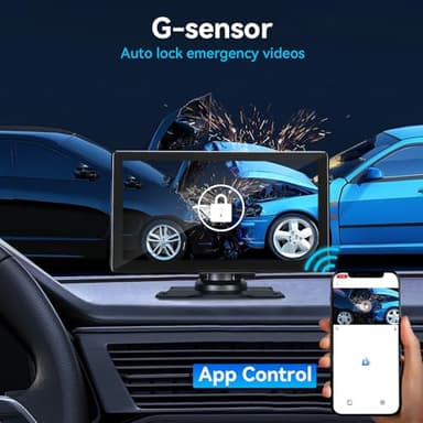 ALIESTFDNO 9" Wireless CarPlay Touchscreen for Car,Apple Carplay & Android Auto Car Play Screen with 4K Dash Cam,1080p Rear Camera,GPS Navigation,Car Stereo Receiver with Bluetooth, AirPlay - Image 7