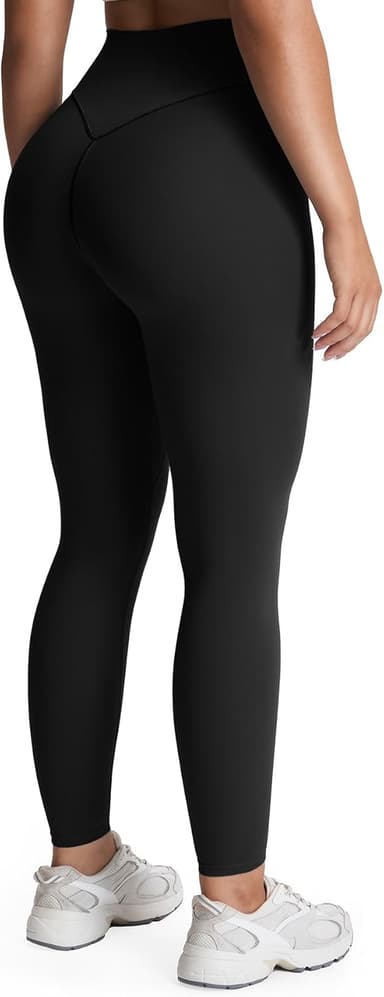 Aoxjox High Waisted Workout Leggings for Women Tummy Control Buttery Soft Yoga Metamorph Deep V Pants 26" - Image 2