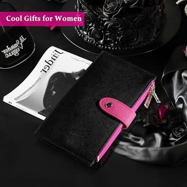 Travelambo RFID Wallet Women Bifold Multi Card Wallet Case with Zipper Pocke Credit Card Holder for Women - Image 2