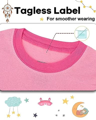 DAUGHTER QUEEN Girls Pajamas 18-24 Months Heart PJs 100% Cotton Long Sleeve Pj Sets Baby Toddler Sleepwear Jammies Sleeping Clothes Outfits 18m/Mo, 24m/Mth - Image 2