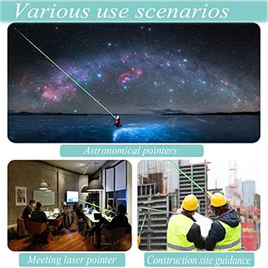 Green Laser Pointer Long-Range Laser Pointer High Power-Rechargeable Laser Pointer for Hiking, Presentations & Outdoor Use - Image 5