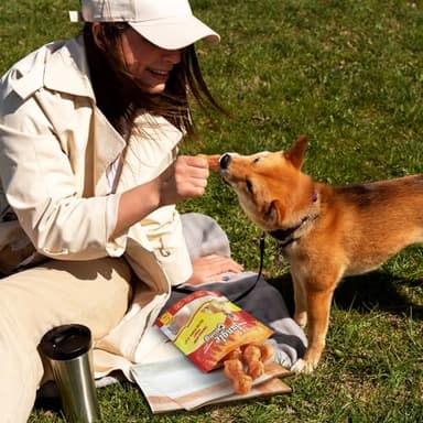 Jungle Calling Rawhide Free Dog Chew Treats, Real Chicken Wrapped Peanut Butter Bones, Teeth Clean Chewy Training Snacks, 6 oz - Image 9