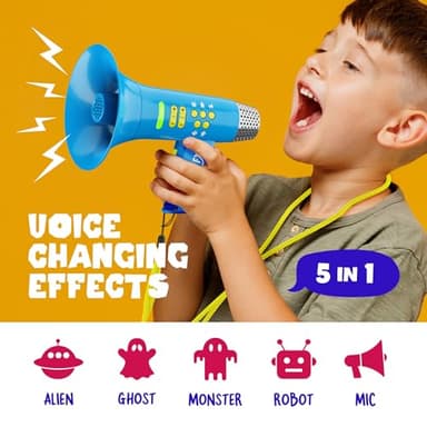 Voice Changer for Kids - Gifts for Kids - Voice Changing Device for Boys & Girls Ages 3-8+ Olds - Birthday Gifts for 3, 4, 5, 7, 8 Year Old Boy - Cool Outdoor Toys Gift Ideas for Kid, Toddler - Image 3