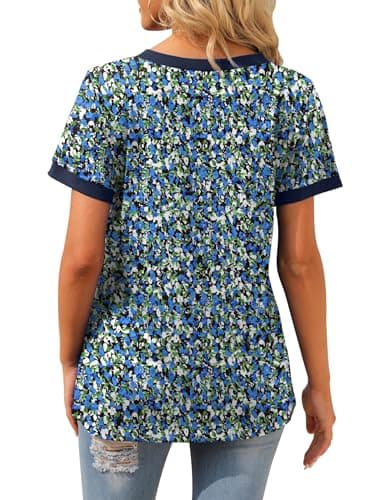 Geifa Blouses for Women Dressy Casual Loose Fit Tee Shirts Plus Size Dress Shirts Oversized 3XL - Image 4