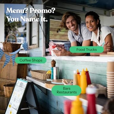 T-SIGN A-Frame Sign for Outdoors, Sidewalk Menu Board 24 X 36 Inch Folding Slide-in Board - Heavy Duty Portable Sandwich Board, Metal Double Sided 2 Corrugated Plastic Poster Boards for Restaurants - Image 5