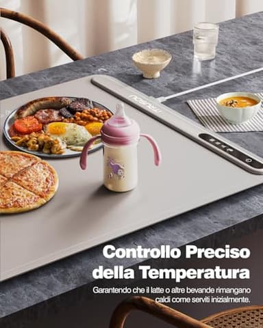 iTRUSOU Electric Warming Tray - Full Surface Heating,Rollable & Portable,Premium Silicone Nano-Material,3 Temperature Settings,Auto Shut-Off -Versatile Food Warmer for Gatherings,Parties,Everyday Use - Image 5