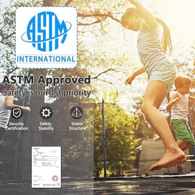 Upgraded 16FT 15FT 14FT 12FT 10FT 8FT Trampoline Outdoor with Basketball Hoop and Net, Capacity for 4-6 Kids and Adults - Image 6