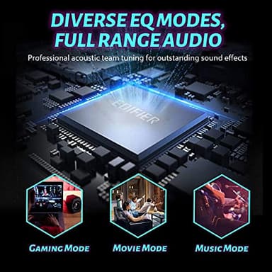 Edifier G2000 32W PC Gaming Computer Speakers for Laptop Mac Desktop Computer Woofer Speakers Bluetooth USB 3.5mm AUX Inputs RGB Lights Multimedia Speakers Black - Image 4