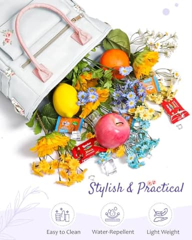 GLORIEROO Deluxe Insulated Lunch Box Bag Women - Leakproof Waterproof Cooler with Multi Pockets Removable Strap for Work Picnic - Teacher Mothers Day Christmas Birthday Gifts - Image 2