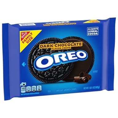 OREO Dark Chocolate Creme Chocolate Sandwich Cookies, Family Size, 12 - 17 oz Packs - Image 11