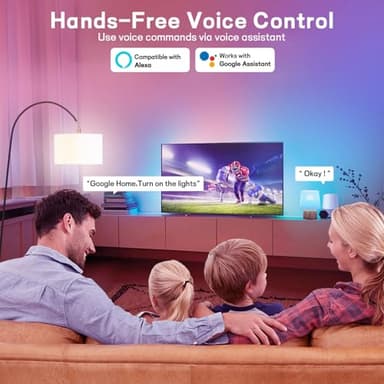 Smart Light Bulbs with Remote, 16Million Colors RGBW Dimmable WiFi Bluetooth Smart Bulbs Led Color Changing Light Bulbs Compatible with Alexa Google Home, A19, E26 9W 800 Lumens Equivalent 60W (4) - Image 4