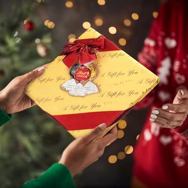 Lindt LINDOR Holiday Assorted Chocolate Candy Truffles Wrapped Gift Box, Assorted Chocolate Candy with Smooth, Melting Truffle Center, 10.1 oz. - Image 4