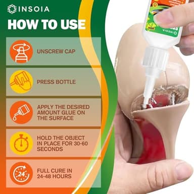 INSOIA Clear Super Glue for Shoe Repair, 20g, Waterproof, Strong, Quick Fix, Bonding Shoe Sole, Boots, Sandals, Sneakers, Leather & Footwear Items - Image 5