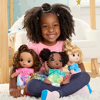 Baby Alive Fruity Sips Doll, Lime, Toys for 3 Year Old Girls, 12-inch Baby Doll Set, Drinks & Wets, Pretend Juicer, Kids 3 and Up, Black Hair - Image 9
