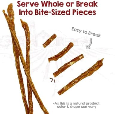 Riley's Chicken Sticks for Dogs - Natural USA Sourced Single Ingredient Dehydrated Real Meat Chicken Slims Jerky Treats, Made in The USA - 6 oz - Image 7