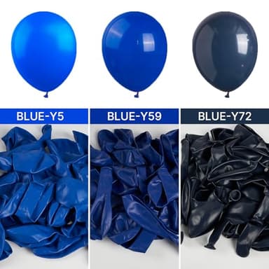 PartyWoo Royal Blue Balloons 92 pcs Different Sizes of 18 12 10 5 Inch Dark Blue Matte Balloon Arch Kit Garland for Graduation 4th of July Baby Shower Birthday Party Decorations Blue-Y59 - Image 3