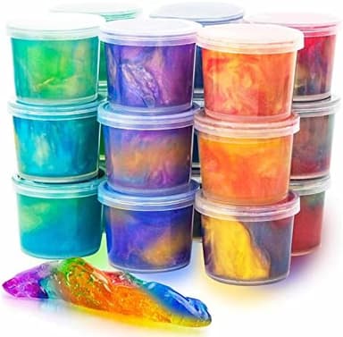 24 Pack Mini Slime, Galaxy Slime Party Favors, Stretchy Slime Kit for Classroom Prizes, Christmas Stocking Stuffers, Goodie Bag Stuffers,Easter Basket Stuffers for Kids Boys Girls 5-12 - Image 2