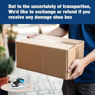 DAYOOH Acrylic Sneaker Shoe Display Case Transparent Shoe Box Storage Bins Clear Plastic Stackable Boot Handbag Organizer Containers with Lids, 1Pack Size 14 - Image 8