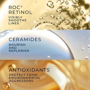 RoC Retinol Correxion Anti-Aging Wrinkle Night Serum, Retinol Serum for Face, Daily Treatment for Fine Lines, Post Acne Scars, 80 Capsules (Limited Edition Value Set), Unscented - Image 6