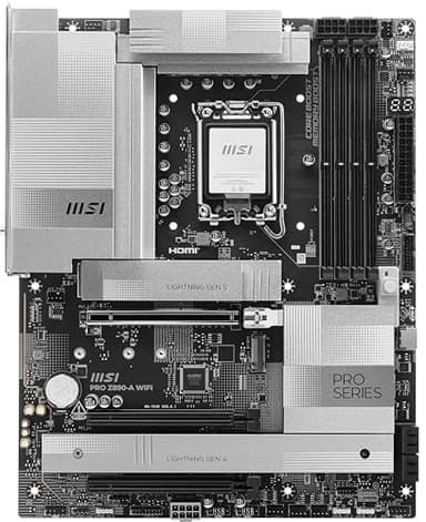 MSI PRO Z890-A WiFi ProSeries Motherboard (Supports Core Ultra Series 2 Intel Processors, LGA 1851, DDR5, PCIe 5.0, M.2, SATA, 5Gbps LAN, USB Type-C, Wi-Fi 7, Bluetooth 5.4, Thunderbolt 4, ATX) - Image 2