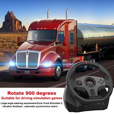 PXN V900 PC Steering Wheel Gaming - 270/900° Xbox Steering Wheel with Linear Pedals & Left and Right Dual Vibration for PS4, PC, Xbox One, Xbox Series X|S, Switch - Image 5