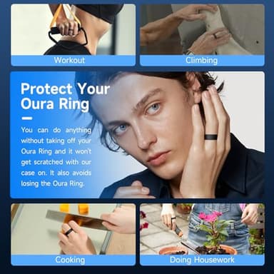 SZJCLTD 10 Pack Ring Covers for Oura & Galaxy Rings, Anti-Scratch Elastic Silicone Covers for Working Out & Gym - Image 6