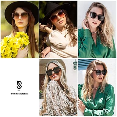 SOJOS Sunglasses for Women Men Vintage Style Shades SJ2157,Black/Grey - Image 3