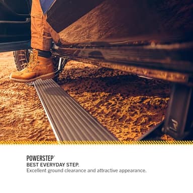 RealTruck AMP Research PowerStep Plug-N-Play | Fits 2022 - 2026 Chevrolet Silverado/GMC Sierra 1500/2500/3500HD | 76255-01A | Rust Proof Aluminum Retractable Electric Steps with LED Step Lights - Image 3