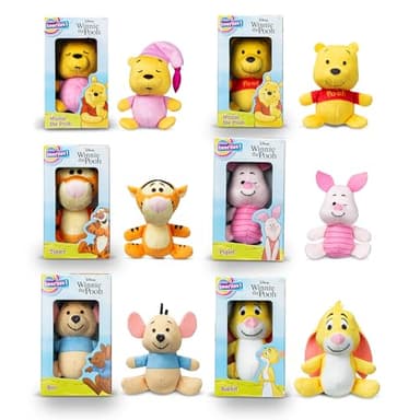 Micro Teenies Winnie The Pooh and Pals 6 Pack - Miniature Plush Figure, Suffed Animal, Toy Mini Soft Figure for Kids, Girls and Boys Ages 4+ - Image 3