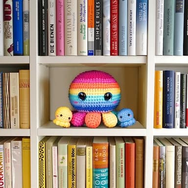 Crochetta Crochet Kit for Beginners, Crochet Kit Step-by-Step Video Tutorials, Crochet Starter Kit Learn to Crochet Kits for Adults Kids Beginners, Jumbo 3 Colorful Octopus Familly (40%+ Yarn Content) - Image 7