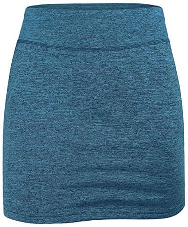 BLEVONH Womens Summer Tennis Skirts with Shorts Underneath, Pickleball, Athletic, Workout and Golf Skorts with Pockets Blue Green Medium - Image 2
