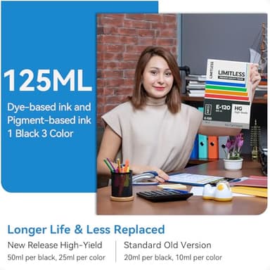 962XL Ink Cartridges Combo Pack Compatible for HP 962 962XL Ink Cartridges Combo Pack Compatible for HP Officejet Pro 9015e 9018e 9010 9025e 9015 9020 9018 Printer, 1 Black 3 Color - Image 5