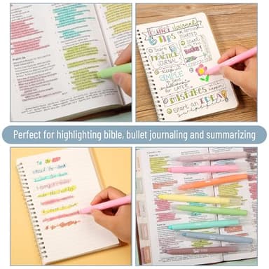 Mr. Pen- Gel Highlighters, 8 Pack Assorted Colors, No Bleed, Bible Markers - Image 6