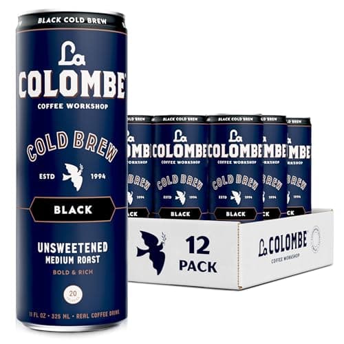 La Colombe Coffee, Cold Brew Black, Unsweetened, 11 fl oz Cans (Pack of 12), Coffeehouse Quality, Natural Sweetness, Specialty Grade Coffee Beans, Ready-to-Drink On-the-Go - Image 1