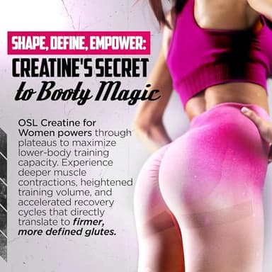 Old School Labs Creatine for Women Post-Workout Supplement - 5000mg Creatine, 2000mg Hydrolyzed Bovine Collagen & BCAA 2:1:1 for Lean Muscle Growth, Fast Recovery & Stamina - 30 Servings - Image 4