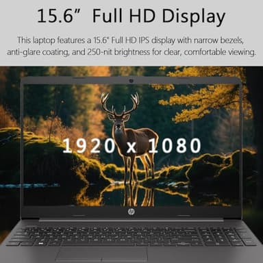 HP 250 G9 15" FHD Business Laptop, Microsoft Office 365 Included, Intel Core i5-1235U 10-core Processor, 32GB RAM, 1TB SSD, Ethernet Port RJ-45, SD Card Reader, Wi-Fi 6, Windows 11 Pro, WOWPC USB - Image 4