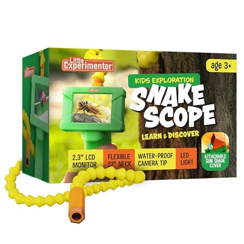 Borescope Snake Camera with Light for Kids, Outdoor Educational STEM Toys, Science Gifts for 5 Year Old Boy, Camping Nature Activities, Best Birthday Gift for Boys, Girls Ages 4,5,6,7,8,9,10 Years Old - Image 1