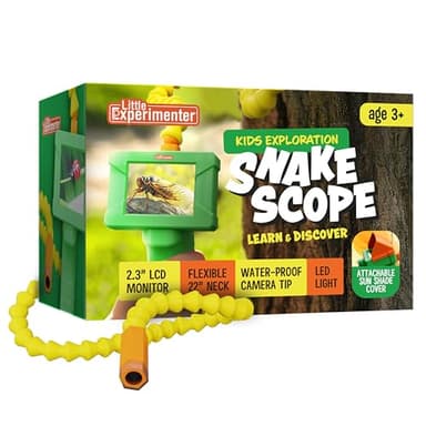 Borescope Snake Camera with Light for Kids, Outdoor Educational STEM Toys, Science Gifts for 5 Year Old Boy, Camping Nature Activities, Best Birthday Gift for Boys, Girls Ages 4,5,6,7,8,9,10 Years Old - Image 1