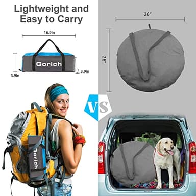 Gorich Beach Tent, Beach Shade Tent for 3 Person with UPF 50+ UV Protection, Portable Beach Tent Sun Shelter Canopy, Lightweight & Easy Setup Cabana Beach Tent, Blue - Image 5