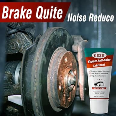 Keze Copper Anti Seize Thread Lubricant Grease Antiseize Compound Lubrication for Automotive Spark Plug Bolts and Nuts Prevent Rust and Corrosion High Temp Resistant 1 Oz-1 Pack - Image 2