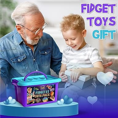 Fidget Pack Box for Boys Girls 4-12, FunKidz Fidget Toys for Kids 5-7 Autistic Sensory Mystery Birthday Gifts in Reusable Portable Treasure Box Nice Party Favors - Image 5