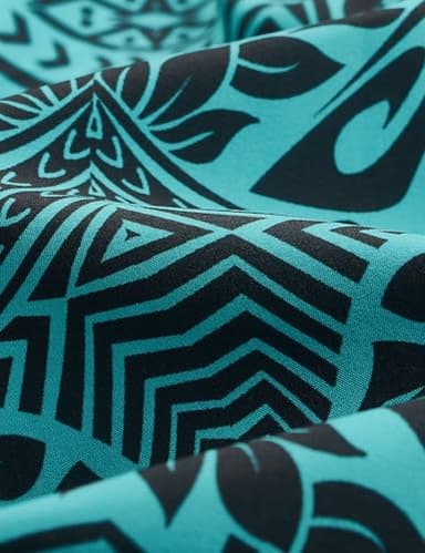 ELETOP Men's Swim Trunks Quick Dry Bathing Suit Swimming Board Shorts Mesh Lining Beach Swimwear Symbol Green S - Image 3