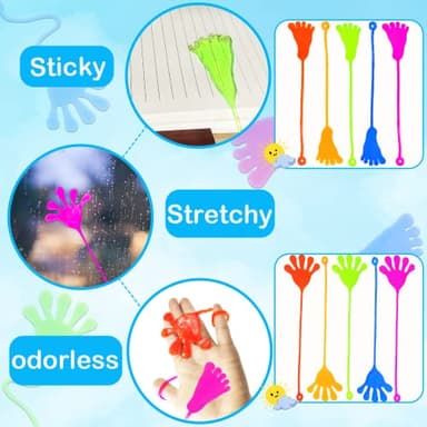 Halloween Large Sticky Hands & Feet Party Favors Supplies for Toddlers (20 PCS), Pinata Goodie Bag Stuffer Fillers for Kids,School Student Non Candy Treats Treasure Box Prizes Toy Gifts for Boys Girls - Image 5